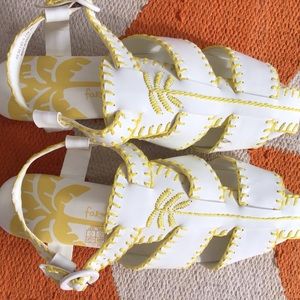 Farm Rio Whipstitch Palm Tree Sandal